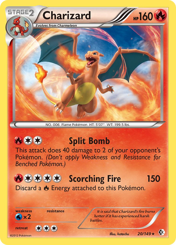 Charizard (20/149) (Cosmos Holo) (Blister Exclusive) [Black & White: Boundaries Crossed] | Jomio and Rueliete's Cards and Comics