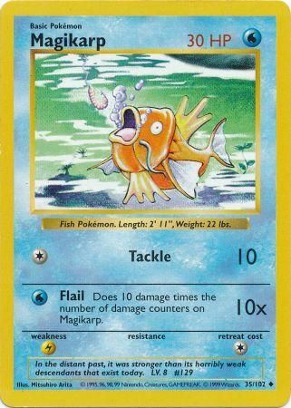 Magikarp (35/102) [Base Set Shadowless Unlimited] | Jomio and Rueliete's Cards and Comics