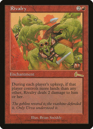 Rivalry [Urza's Legacy] | Jomio and Rueliete's Cards and Comics