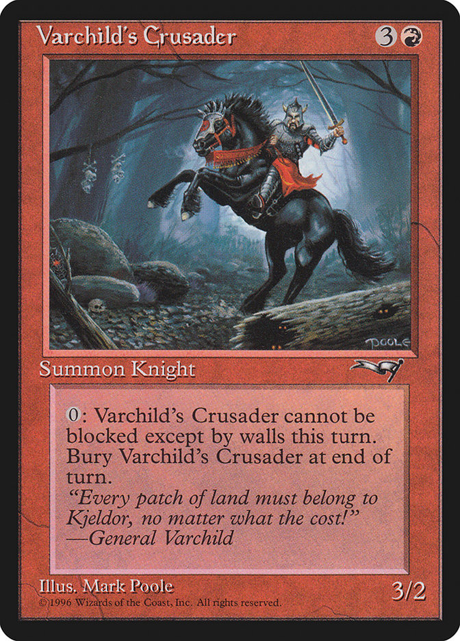 Varchild's Crusader (Black Horse) [Alliances] | Jomio and Rueliete's Cards and Comics