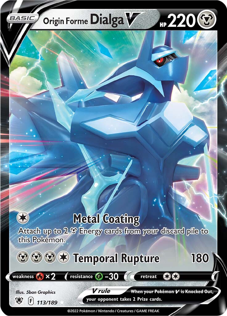 Origin Forme Dialga V (113/189) [Sword & Shield: Astral Radiance] | Jomio and Rueliete's Cards and Comics