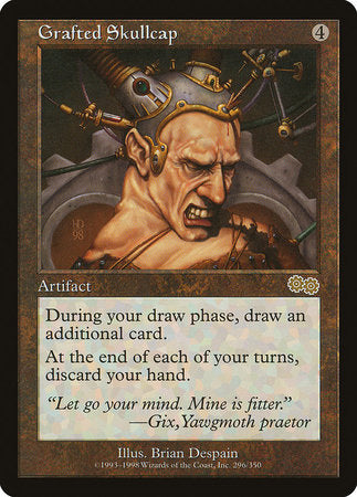 Grafted Skullcap [Urza's Saga] | Jomio and Rueliete's Cards and Comics