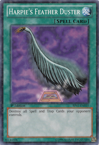Harpie's Feather Duster [BP01-EN035] Starfoil Rare | Jomio and Rueliete's Cards and Comics