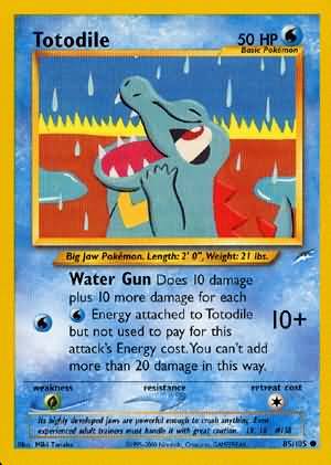 Totodile (85/105) [Neo Destiny Unlimited] | Jomio and Rueliete's Cards and Comics