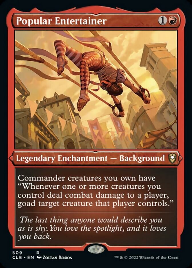 Popular Entertainer (Foil Etched) [Commander Legends: Battle for Baldur's Gate] | Jomio and Rueliete's Cards and Comics