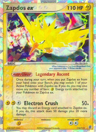 Zapdos ex (116/112) [EX: FireRed & LeafGreen] | Jomio and Rueliete's Cards and Comics