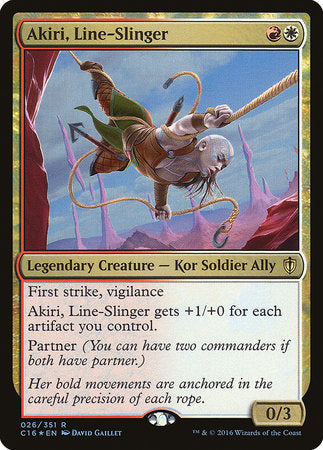 Akiri, Line-Slinger [Commander 2016] | Jomio and Rueliete's Cards and Comics