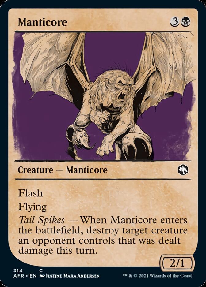 Manticore (Showcase) [Dungeons & Dragons: Adventures in the Forgotten Realms] | Jomio and Rueliete's Cards and Comics