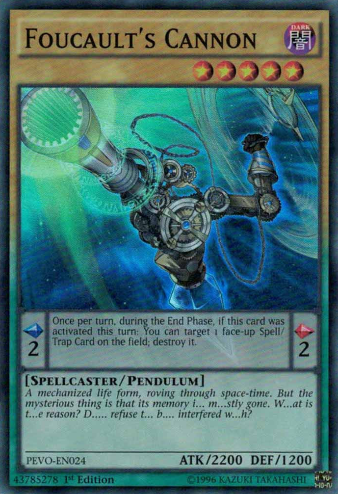 Foucault's Cannon [PEVO-EN024] Super Rare | Jomio and Rueliete's Cards and Comics