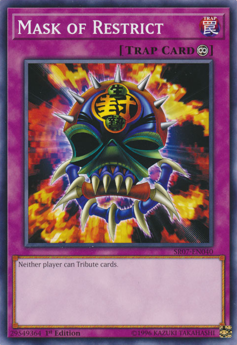 Mask of Restrict [SR07-EN040] Common | Jomio and Rueliete's Cards and Comics
