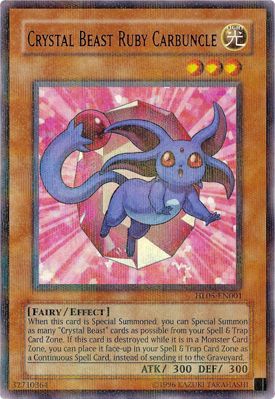 Crystal Beast Ruby Carbuncle [HL05-EN001] Parallel Rare | Jomio and Rueliete's Cards and Comics