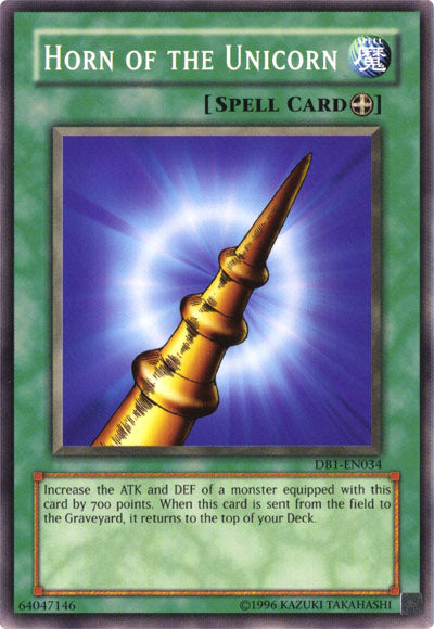 Horn of the Unicorn [DB1-EN034] Common | Jomio and Rueliete's Cards and Comics