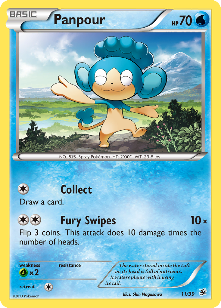 Panpour (11/39) [XY: Kalos Starter Set] | Jomio and Rueliete's Cards and Comics