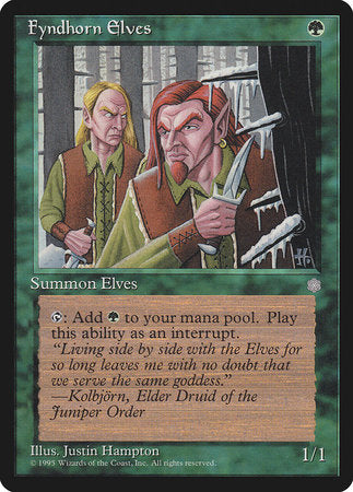 Fyndhorn Elves [Ice Age] | Jomio and Rueliete's Cards and Comics