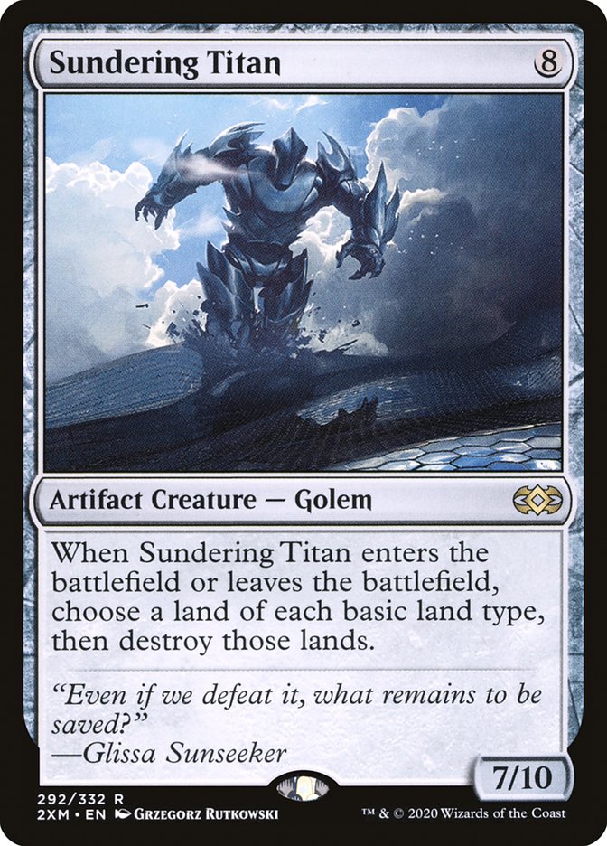 Sundering Titan [Double Masters] | Jomio and Rueliete's Cards and Comics