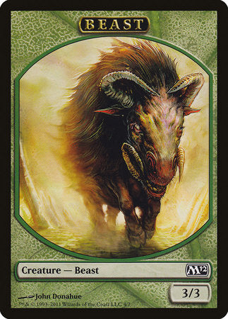 Beast Token [Magic 2012 Tokens] | Jomio and Rueliete's Cards and Comics