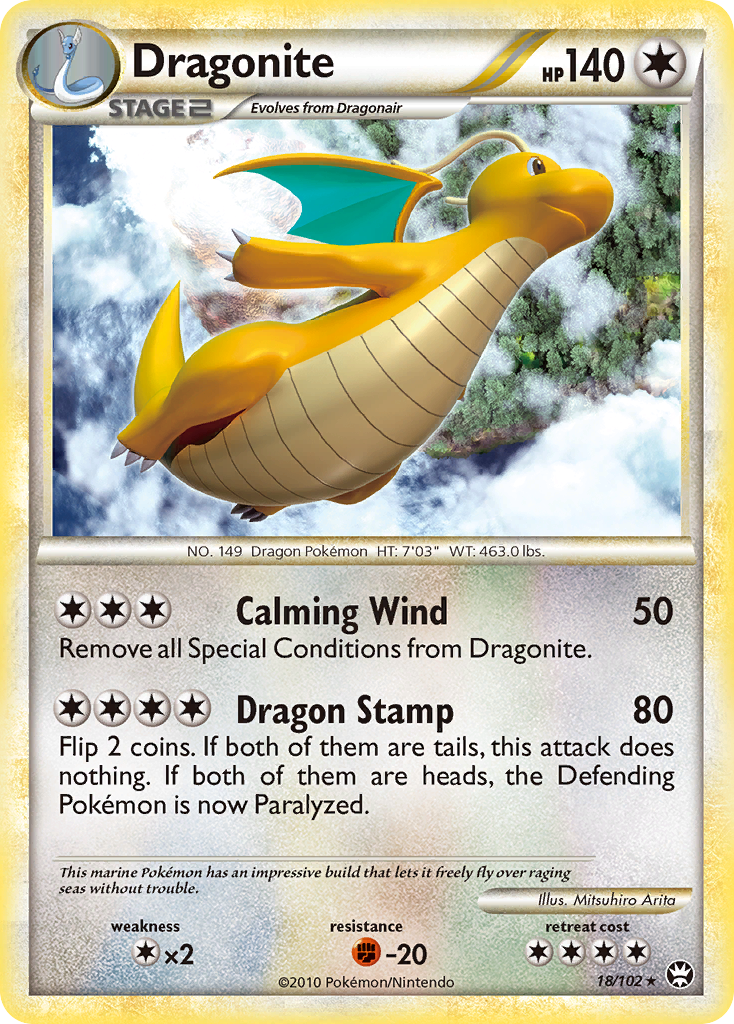 Dragonite (18/102) [HeartGold & SoulSilver: Triumphant] | Jomio and Rueliete's Cards and Comics
