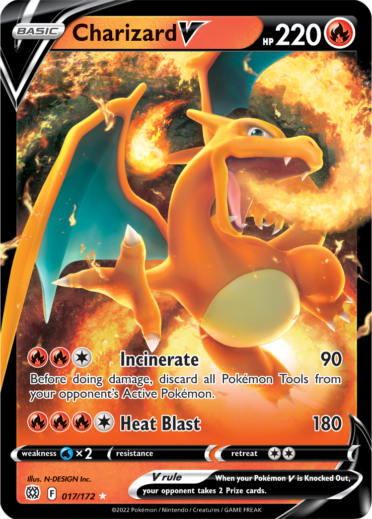 Charizard V (017/172) [Sword & Shield: Brilliant Stars] | Jomio and Rueliete's Cards and Comics