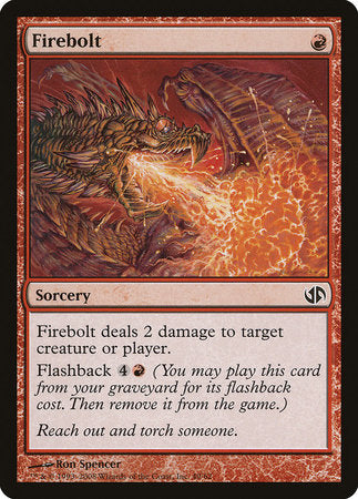 Firebolt [Duel Decks: Jace vs. Chandra] | Jomio and Rueliete's Cards and Comics