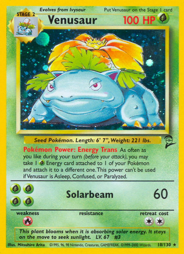 Venusaur (18/130) [Base Set 2] | Jomio and Rueliete's Cards and Comics