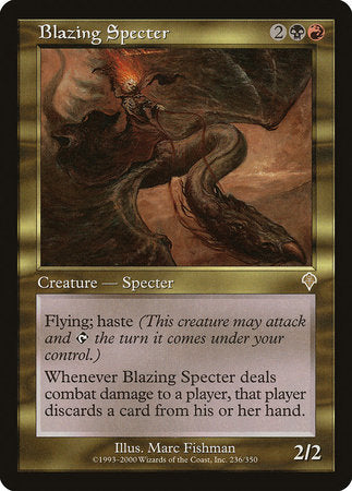 Blazing Specter [Invasion] | Jomio and Rueliete's Cards and Comics