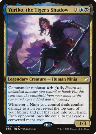 Yuriko, the Tiger's Shadow [Commander 2018] | Jomio and Rueliete's Cards and Comics