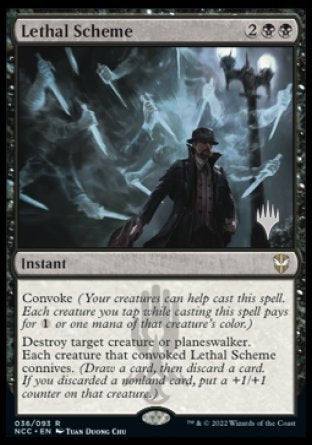 Lethal Scheme (Promo Pack) [Streets of New Capenna Commander Promos] | Jomio and Rueliete's Cards and Comics