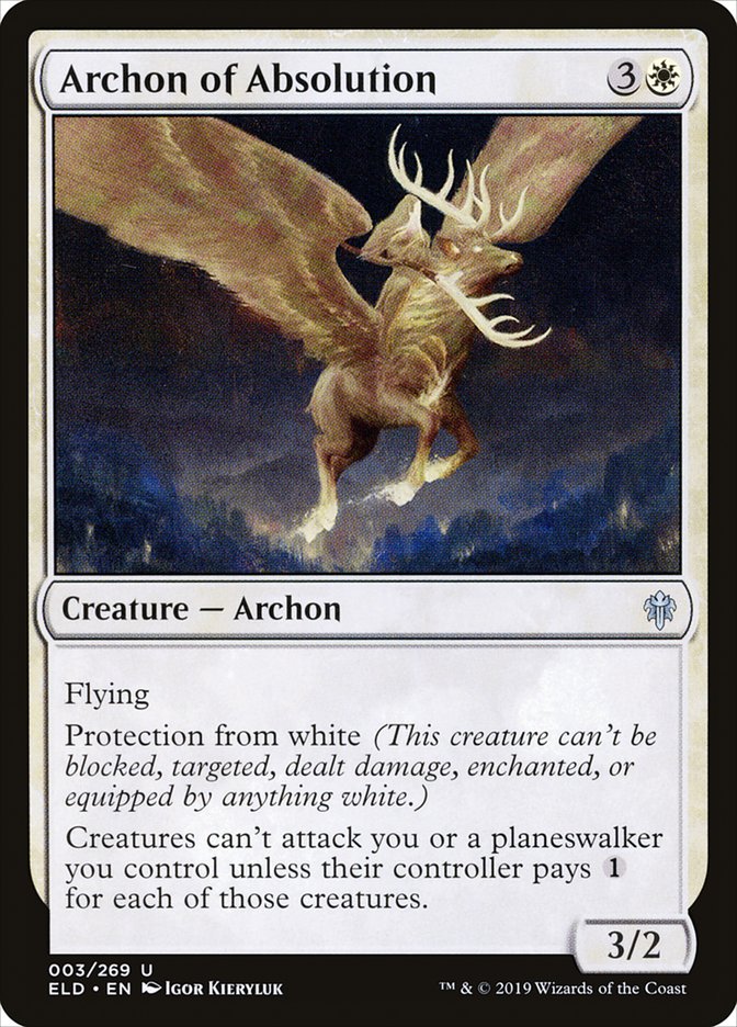 Archon of Absolution [Throne of Eldraine] | Jomio and Rueliete's Cards and Comics