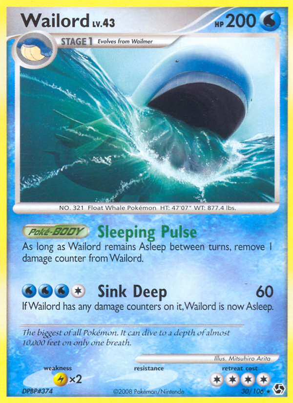 Wailord (30/106) [Diamond & Pearl: Great Encounters] | Jomio and Rueliete's Cards and Comics