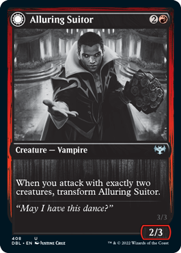 Alluring Suitor // Deadly Dancer [Innistrad: Double Feature] | Jomio and Rueliete's Cards and Comics