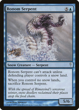 Ronom Serpent [Coldsnap] | Jomio and Rueliete's Cards and Comics