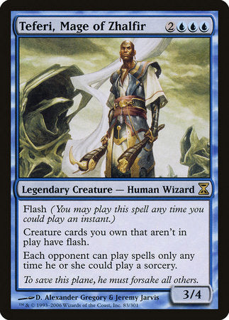 Teferi, Mage of Zhalfir [Time Spiral] | Jomio and Rueliete's Cards and Comics