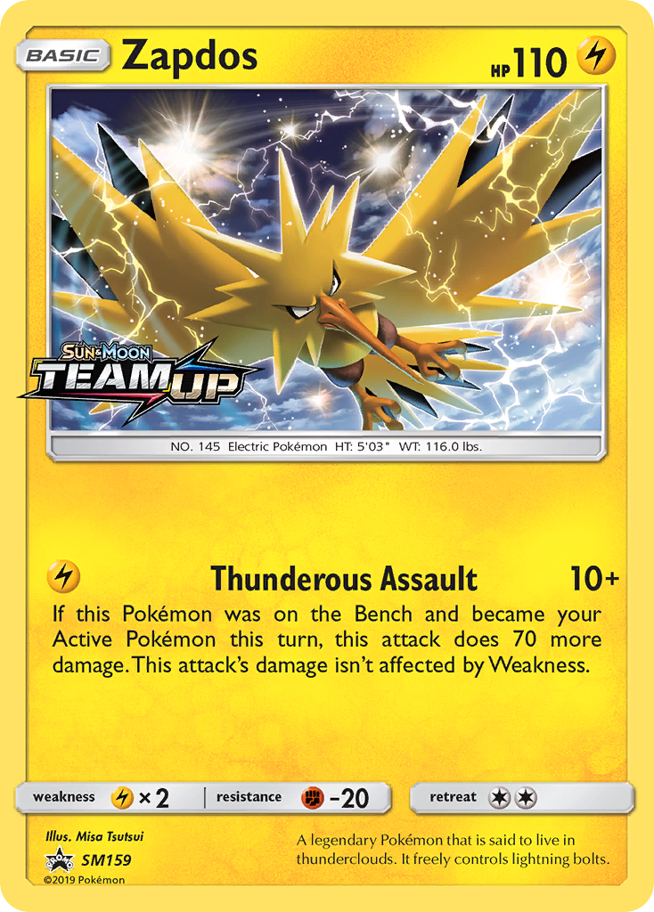 Zapdos (SM159) [Sun & Moon: Black Star Promos] | Jomio and Rueliete's Cards and Comics