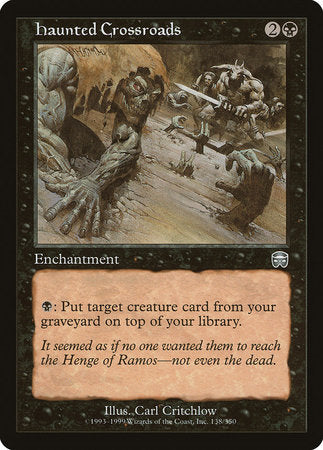 Haunted Crossroads [Mercadian Masques] | Jomio and Rueliete's Cards and Comics