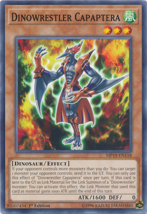 Dinowrestler Capaptera [MP19-EN158] Common | Jomio and Rueliete's Cards and Comics