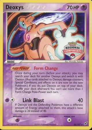 Deoxys (16/107) (Championship Promo) [EX: Deoxys] | Jomio and Rueliete's Cards and Comics