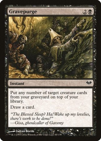 Gravepurge [Dark Ascension] | Jomio and Rueliete's Cards and Comics