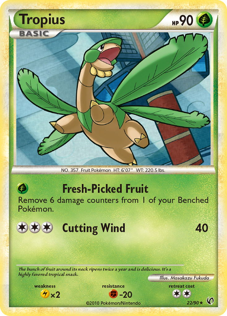 Tropius (22/90) [HeartGold & SoulSilver: Undaunted] | Jomio and Rueliete's Cards and Comics