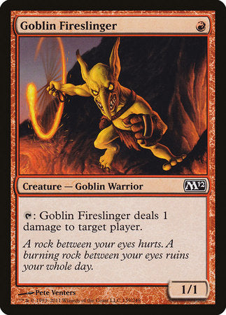 Goblin Fireslinger [Magic 2012] | Jomio and Rueliete's Cards and Comics