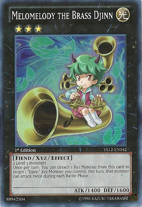 Melomelody the Brass Djinn [YS12-EN042] Super Rare | Jomio and Rueliete's Cards and Comics