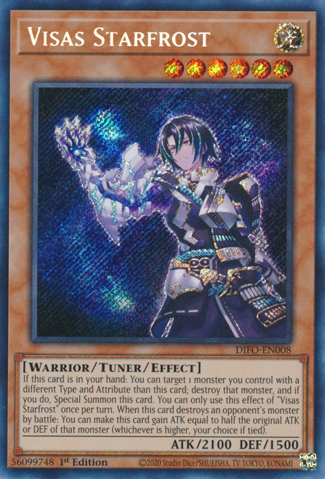Visas Starfrost [DIFO-EN008] Secret Rare | Jomio and Rueliete's Cards and Comics