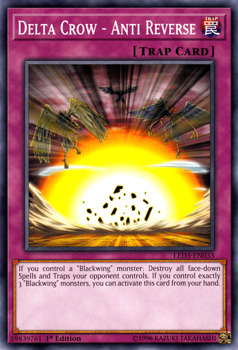 Delta Crow - Anti Reverse [LED3-EN033] Common | Jomio and Rueliete's Cards and Comics