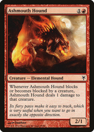 Ashmouth Hound [Duel Decks: Sorin vs. Tibalt] | Jomio and Rueliete's Cards and Comics