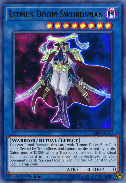 Litmus Doom Swordsman [BLRR-EN013] Ultra Rare | Jomio and Rueliete's Cards and Comics