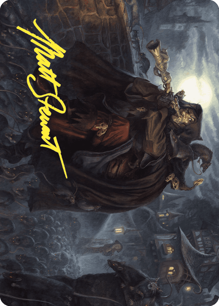 Totentanz, Swarm Piper Art Card (Gold-Stamped Signature) [Wilds of Eldraine Art Series] | Jomio and Rueliete's Cards and Comics