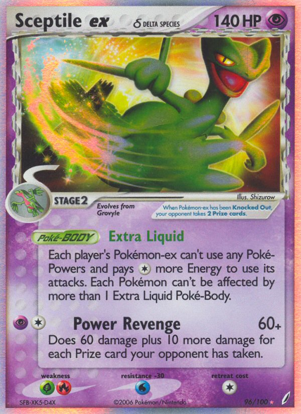 Sceptile ex (96/100) (Delta Species) [EX: Crystal Guardians] | Jomio and Rueliete's Cards and Comics