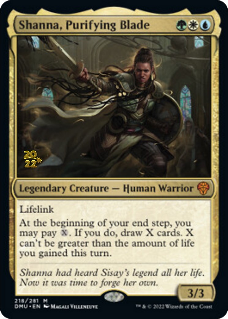 Shanna, Purifying Blade [Dominaria United Prerelease Promos] | Jomio and Rueliete's Cards and Comics