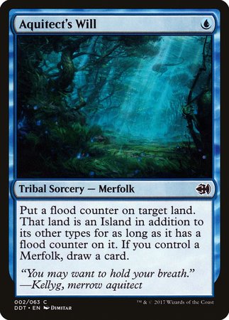 Aquitect's Will [Duel Decks: Merfolk vs. Goblins] | Jomio and Rueliete's Cards and Comics