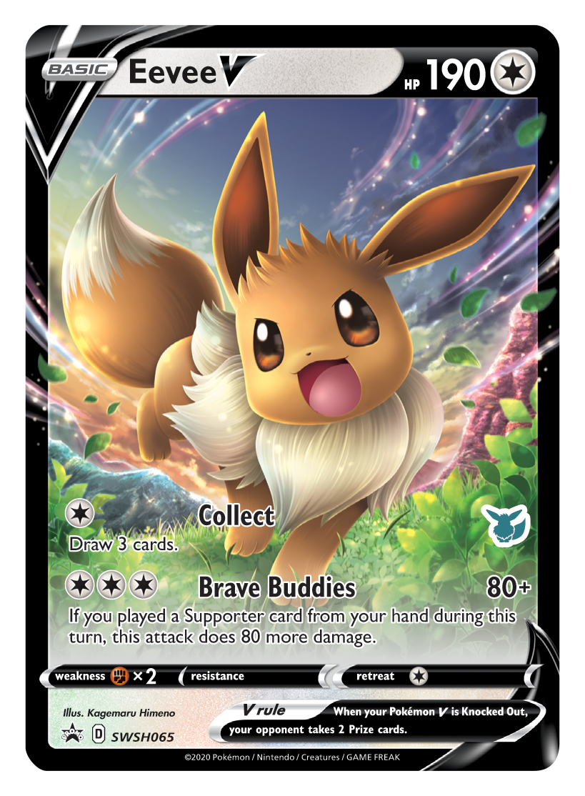 Eevee V (SWSH065) (Eevee Deck) [Battle Academy 2022] | Jomio and Rueliete's Cards and Comics
