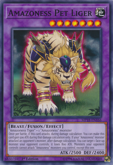 Amazoness Pet Liger [MP18-EN166] Common | Jomio and Rueliete's Cards and Comics
